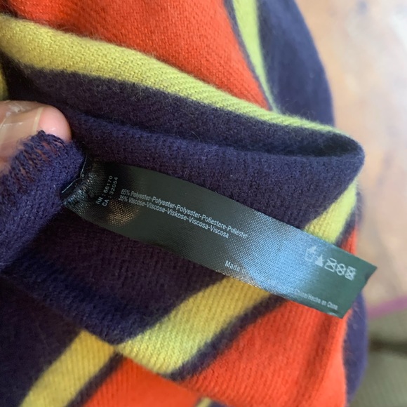 Urban Outfitters Woven Blanket Scarf - Blue Multi - Picture 3 of 5